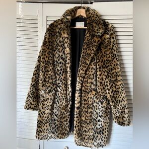 Target/A New Day Leopard Faux Fur Coat